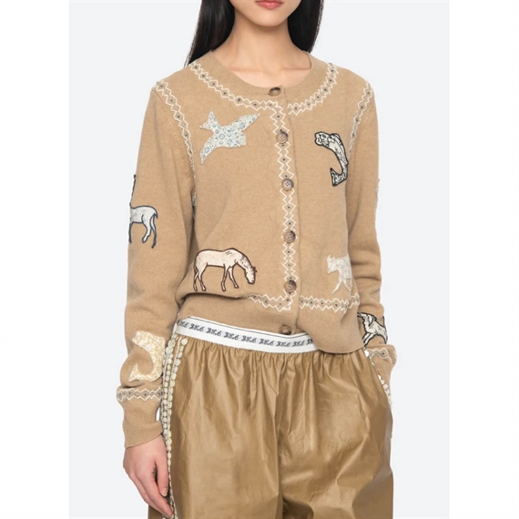 Sea New York Winslow Cardigan, Camel